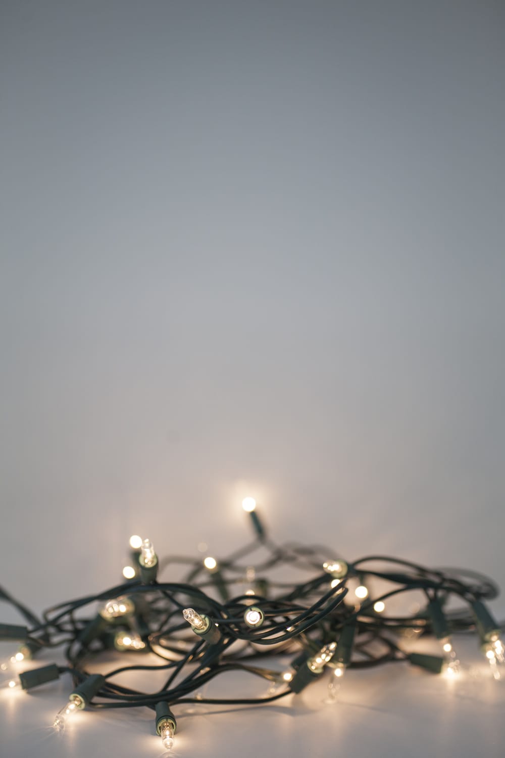 Snarled strings of lights