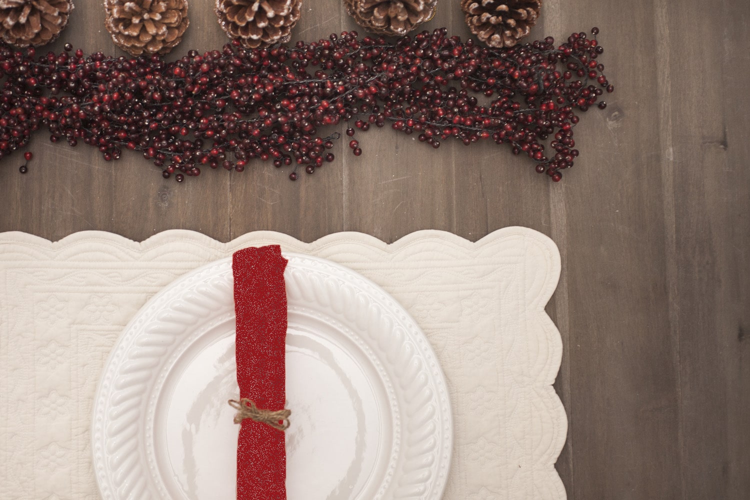 Christmas tablesetting